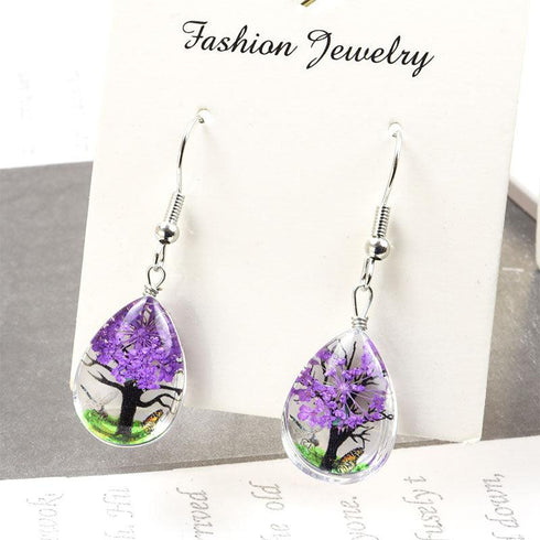 Dried Flower Elegant Earrings